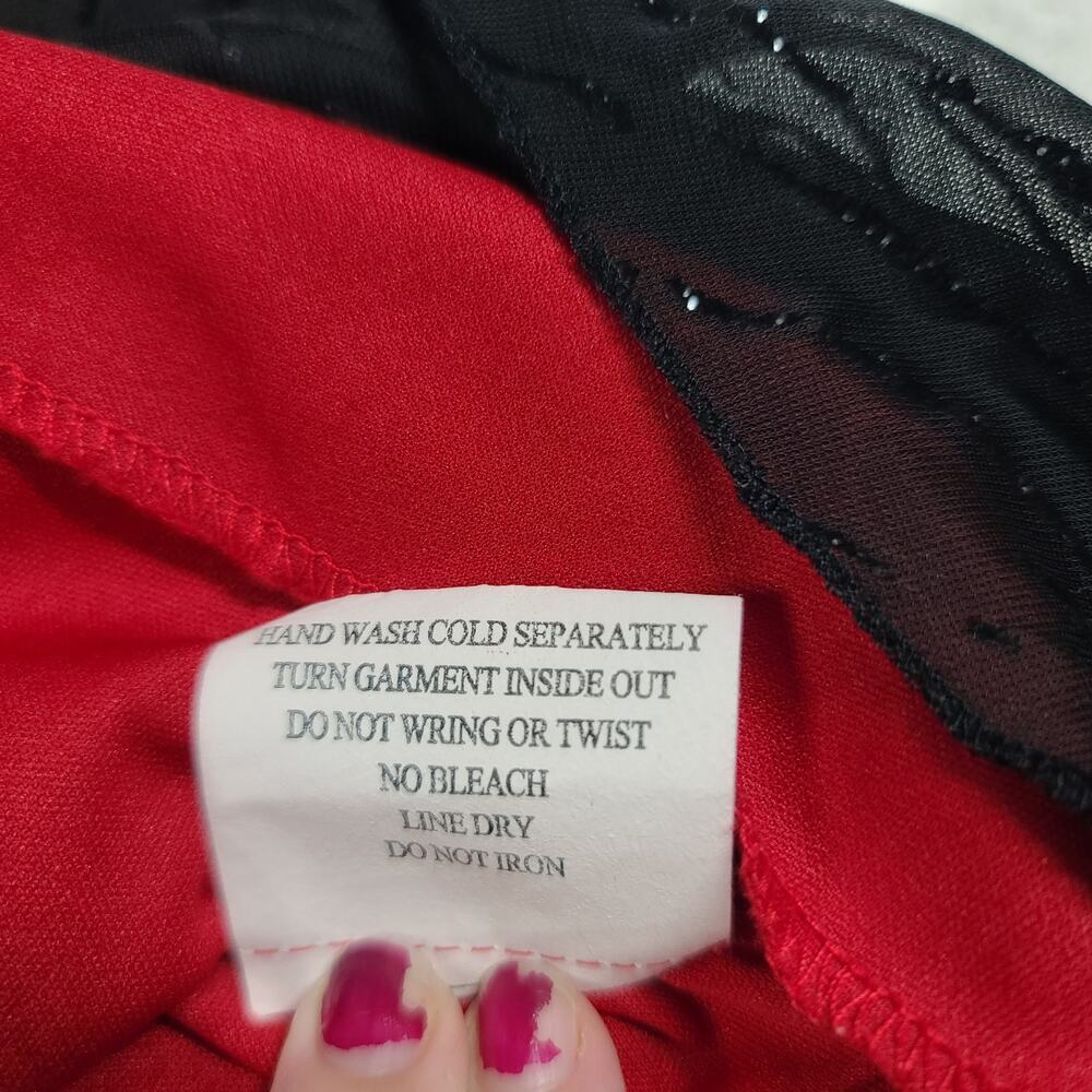 Ruby Rox Vintage Y2K Sparkling Fairy grunge dress SZ Small whimsigoth Party Red - Picture 10 of 12